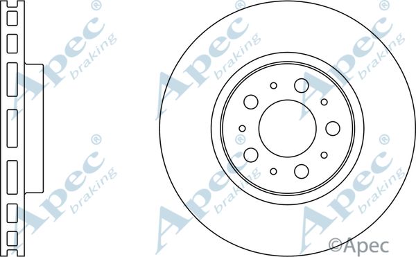 APEC BRAKING Jarrulevy DSK974